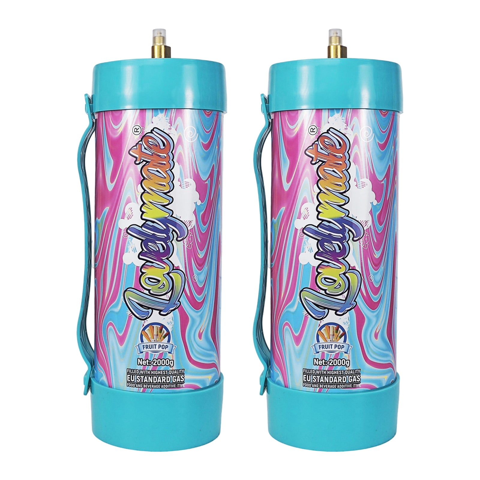 Lovelymate Whipped Cream Charger 3.1L/2000g Food Grade Tanks(Fruit Pop Flavor), Whipped Nitrous Oxide Cream Charger
