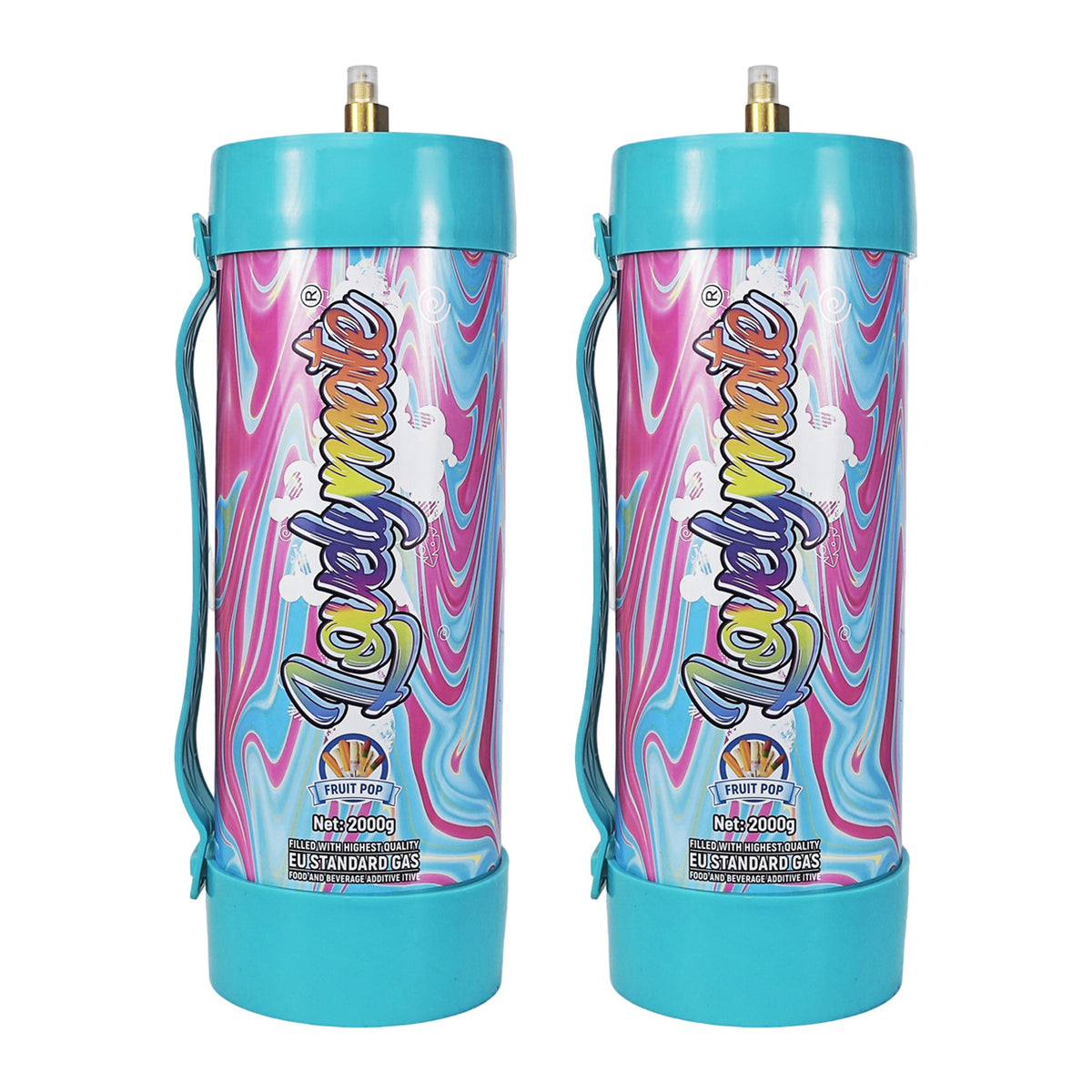 Lovelymate Whipped Cream Charger 3.1L/2000g Food Grade Tanks(Fruit Pop Flavor), Whipped Nitrous Oxide Cream Charger