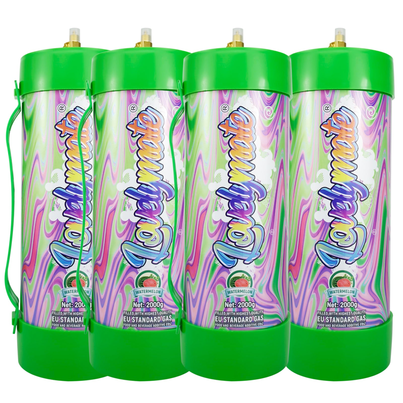 Lovelymate Whipped Cream Charger 3.1L/2000g Food Grade Tanks(Watermelon Flavor), Whipped Nitrous Oxide Cream Charger
