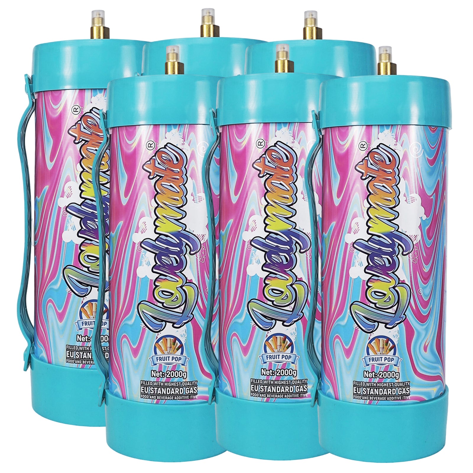 Lovelymate Whipped Cream Charger 3.1L/2000g Food Grade Tanks(Fruit Pop Flavor), Whipped Nitrous Oxide Cream Charger