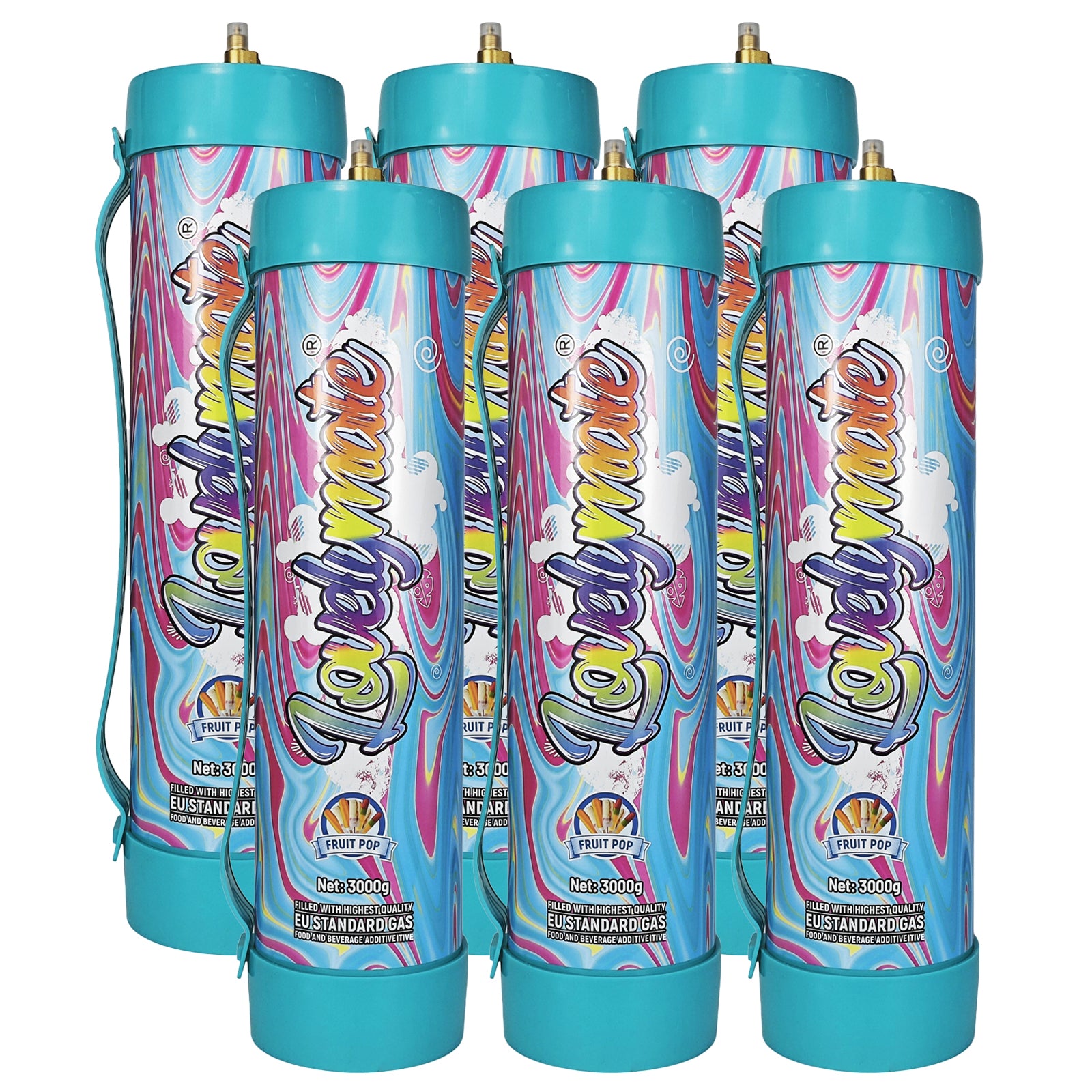Lovelymate 4.4L/3000g Tanks Food Grade Tanks (Fruit Pop Flavor) Nitrous Oxide for Perfect Whipped Cream, Cream Charger