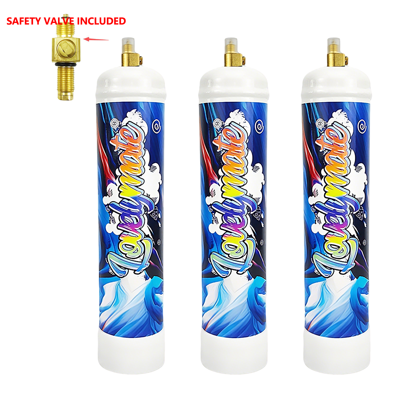 Lovelymate Whip Cream Charger 1L/640g Food Grade Tanks Unflavored, Original Flavor Nitrous Oxide Tanks