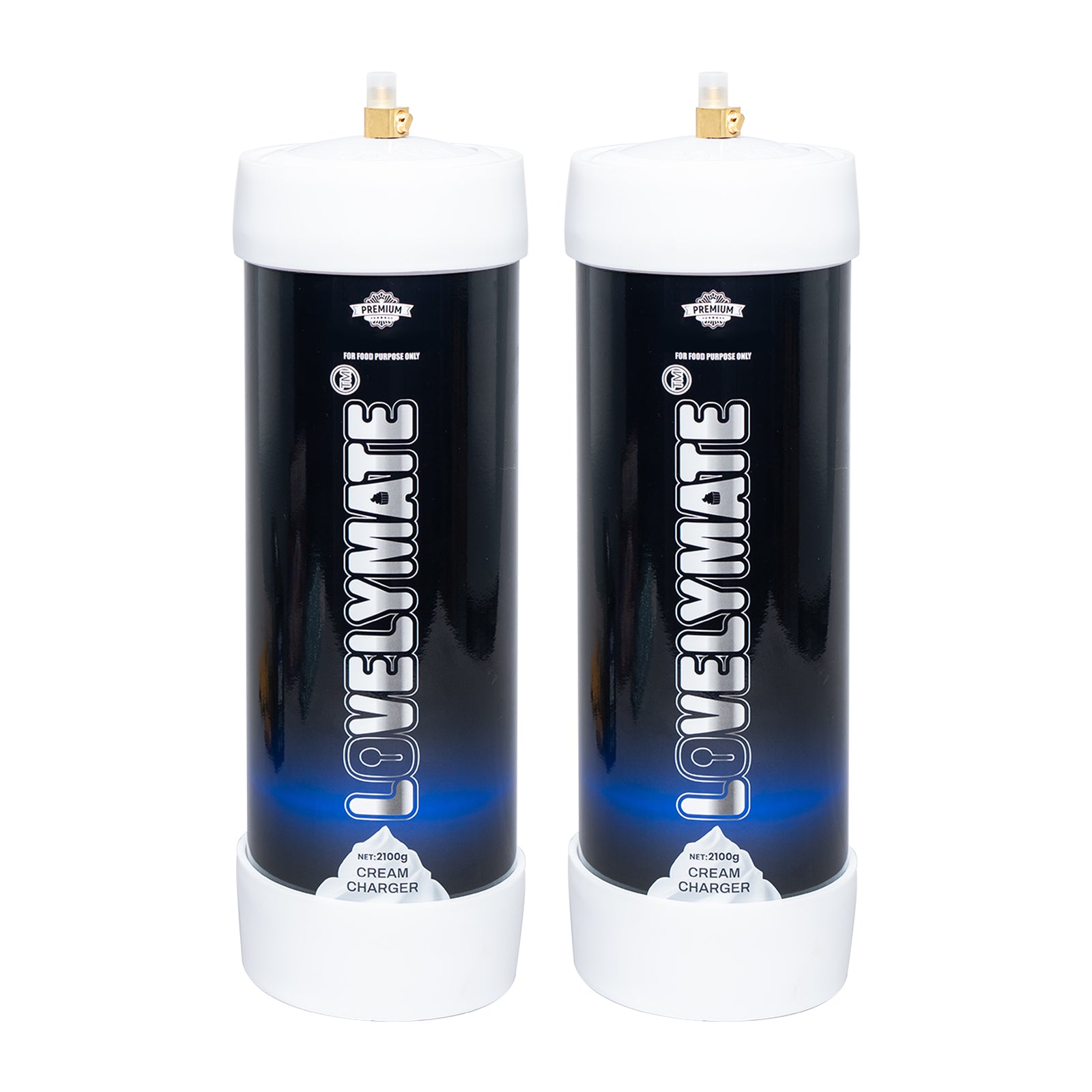 Lovelymate Whipped Cream Charger  3.1L/2100g Tanks Food Grade Tanks Unflavored, Nitrous Oxide Whipped Cream, N2O Gas Whip Cream Charger