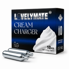 Lovelymate 8.4g 10 Packs N2O Cream Chargers