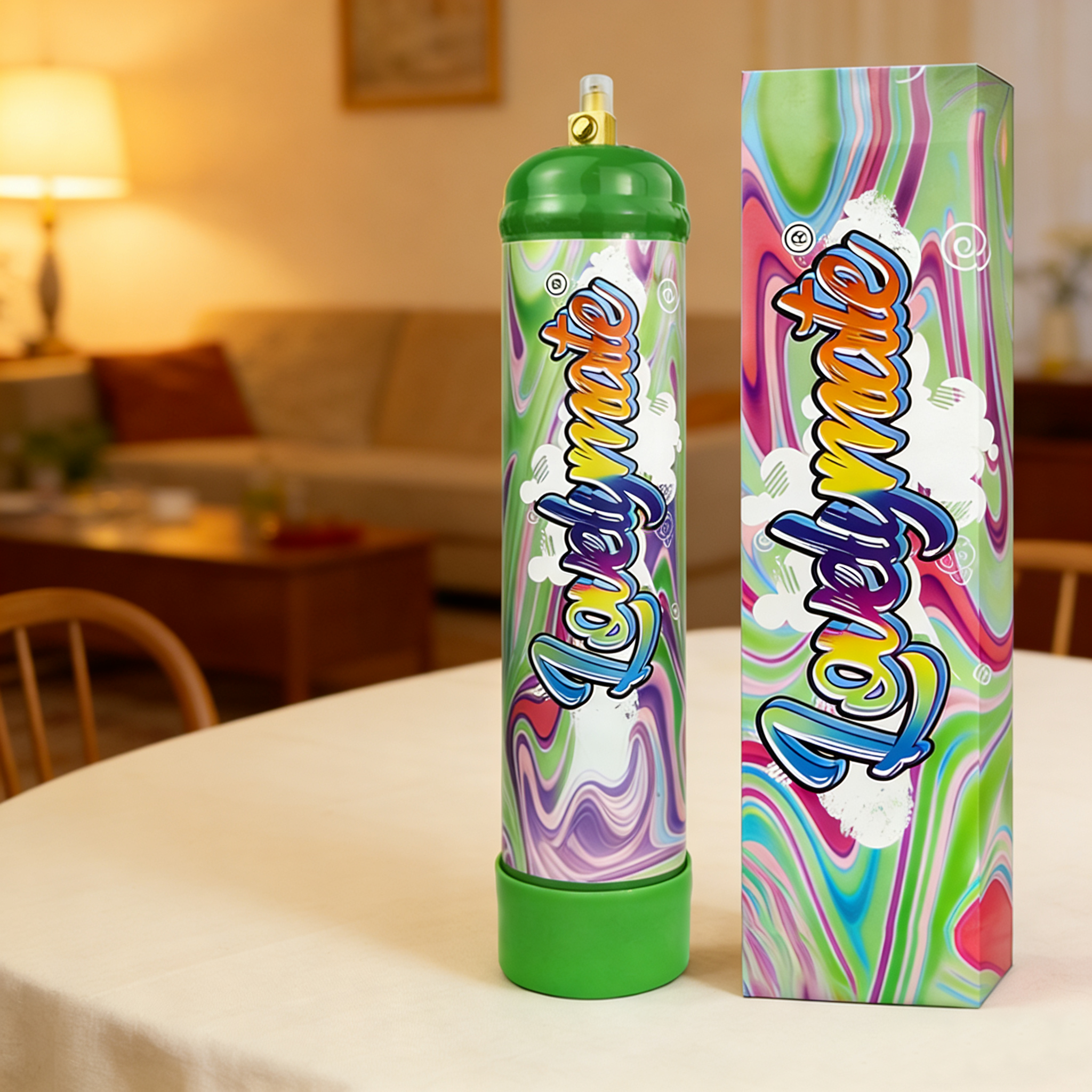 Lovelymate Whip Cream Charger 1L/640g Food Grade Tanks Unflavored, Watermelon Flavor Nitrous Oxide Tanks