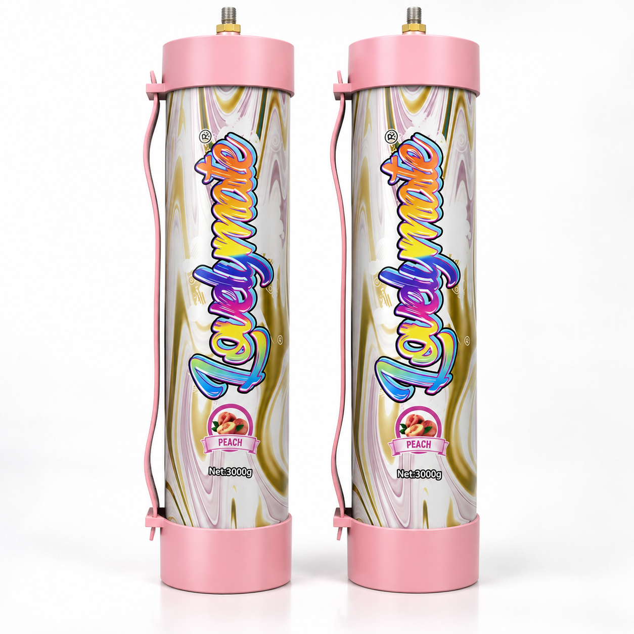 Lovelymate 3000g / 4.4L N2O Cream Charger Tank – Peach