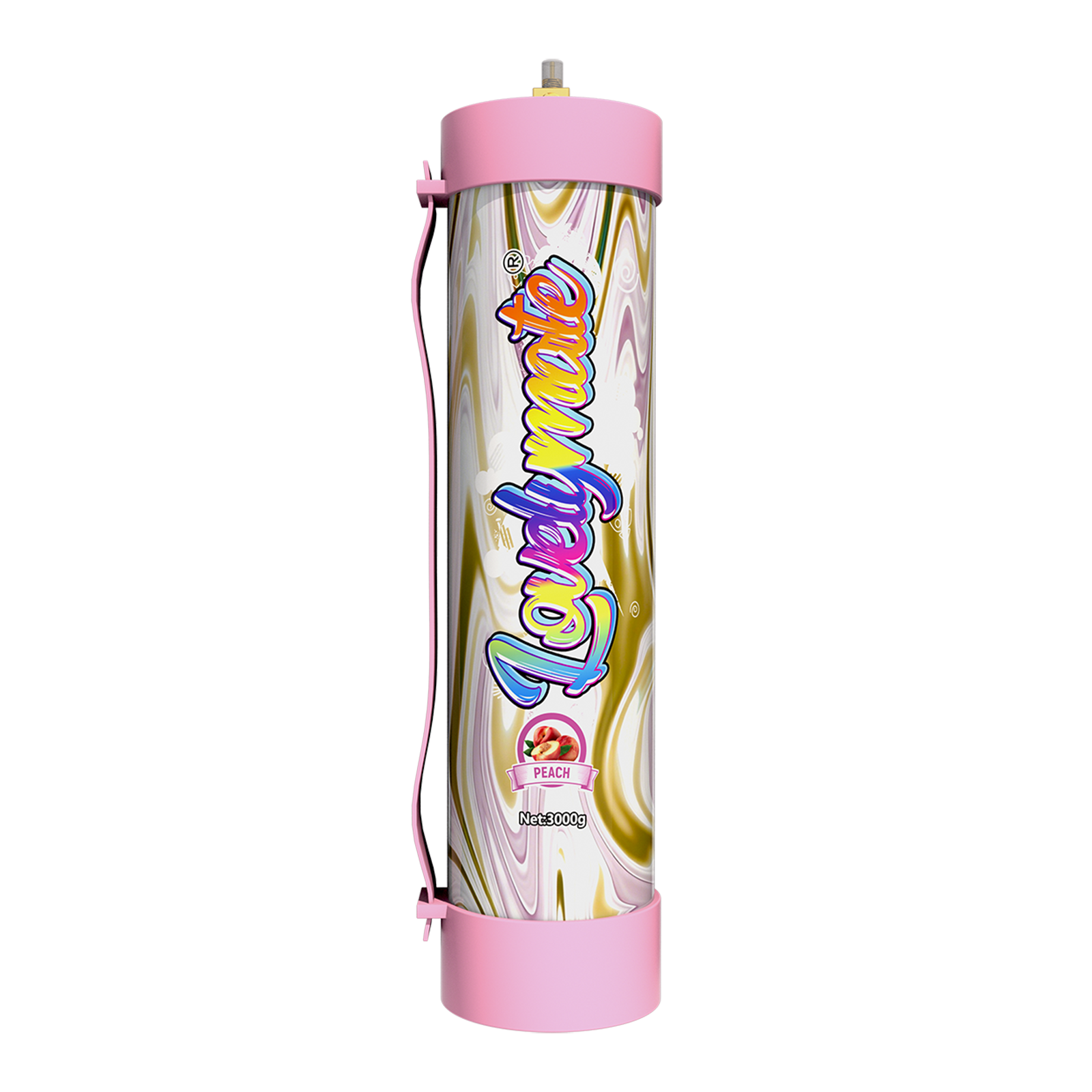 Lovelymate 3000g / 4.4L N2O Cream Charger Tank – Peach